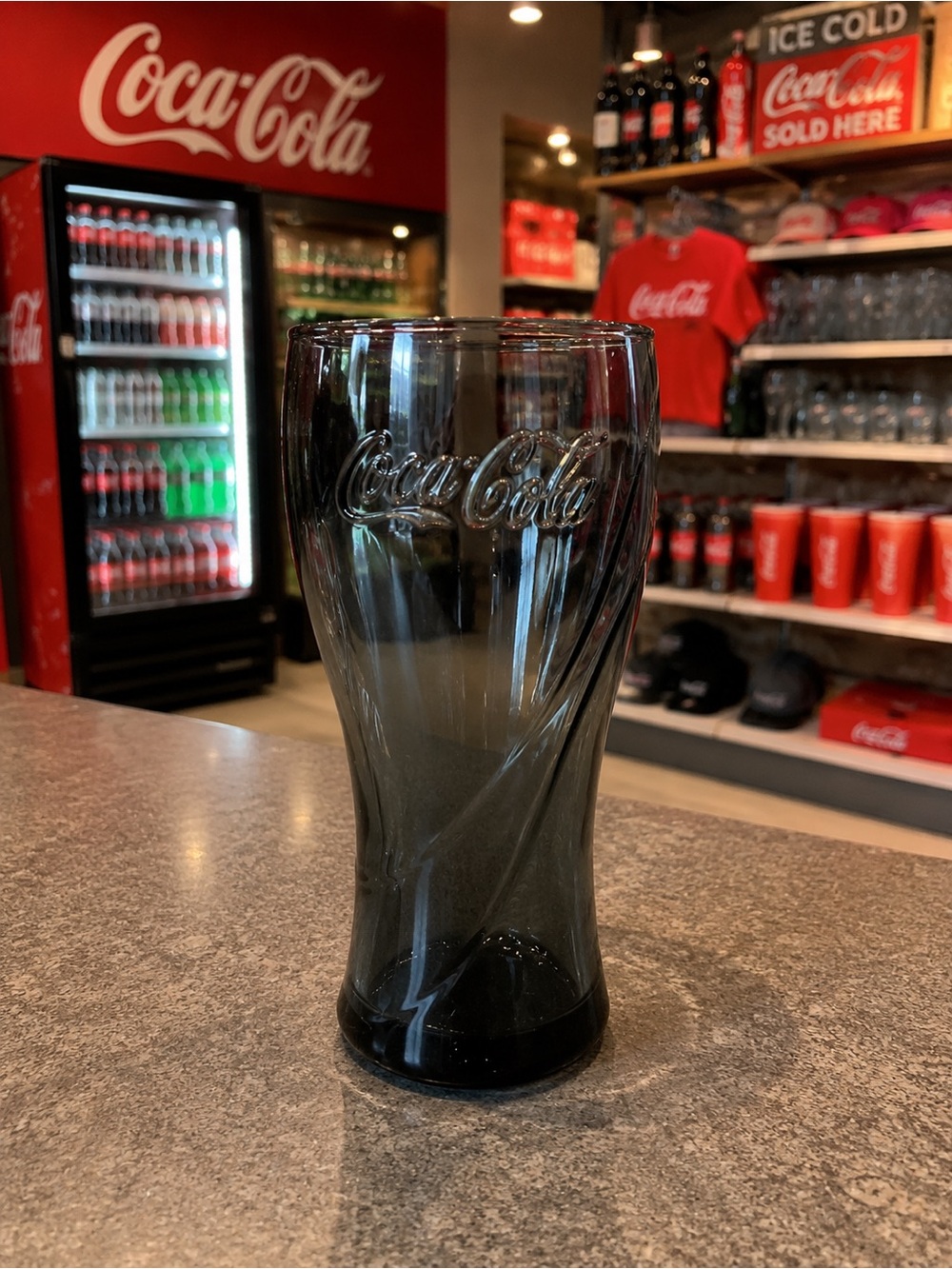Coca Cola Charcoal Glass
